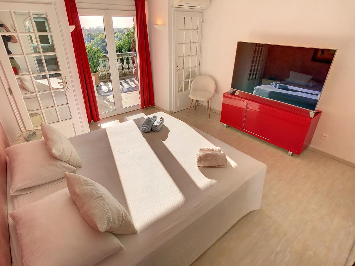 3 Bedrooms Villa Near Cannes - Pool & Jacuzzi - Sea View Mandelieu La Napoule Ngoại thất bức ảnh