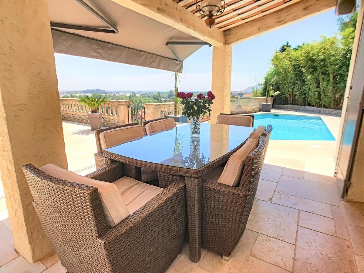 3 Bedrooms Villa Near Cannes - Pool & Jacuzzi - Sea View Mandelieu La Napoule Ngoại thất bức ảnh
