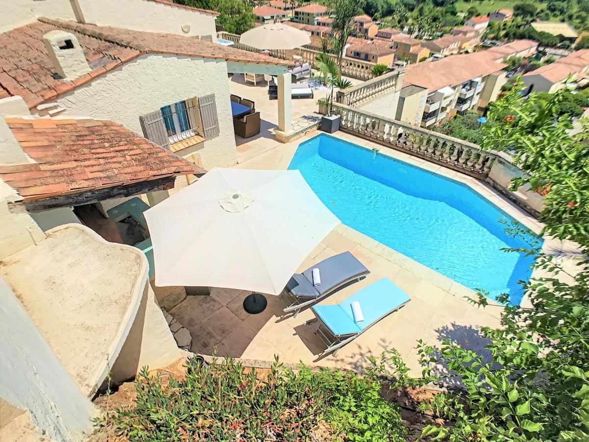3 Bedrooms Villa Near Cannes - Pool & Jacuzzi - Sea View Mandelieu La Napoule Ngoại thất bức ảnh