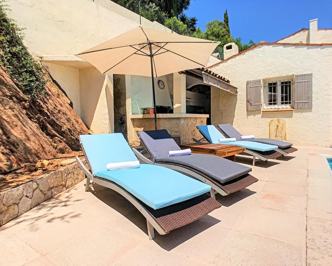3 Bedrooms Villa Near Cannes - Pool & Jacuzzi - Sea View Mandelieu La Napoule Ngoại thất bức ảnh