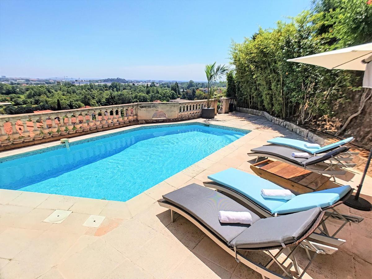3 Bedrooms Villa Near Cannes - Pool & Jacuzzi - Sea View Mandelieu La Napoule Ngoại thất bức ảnh